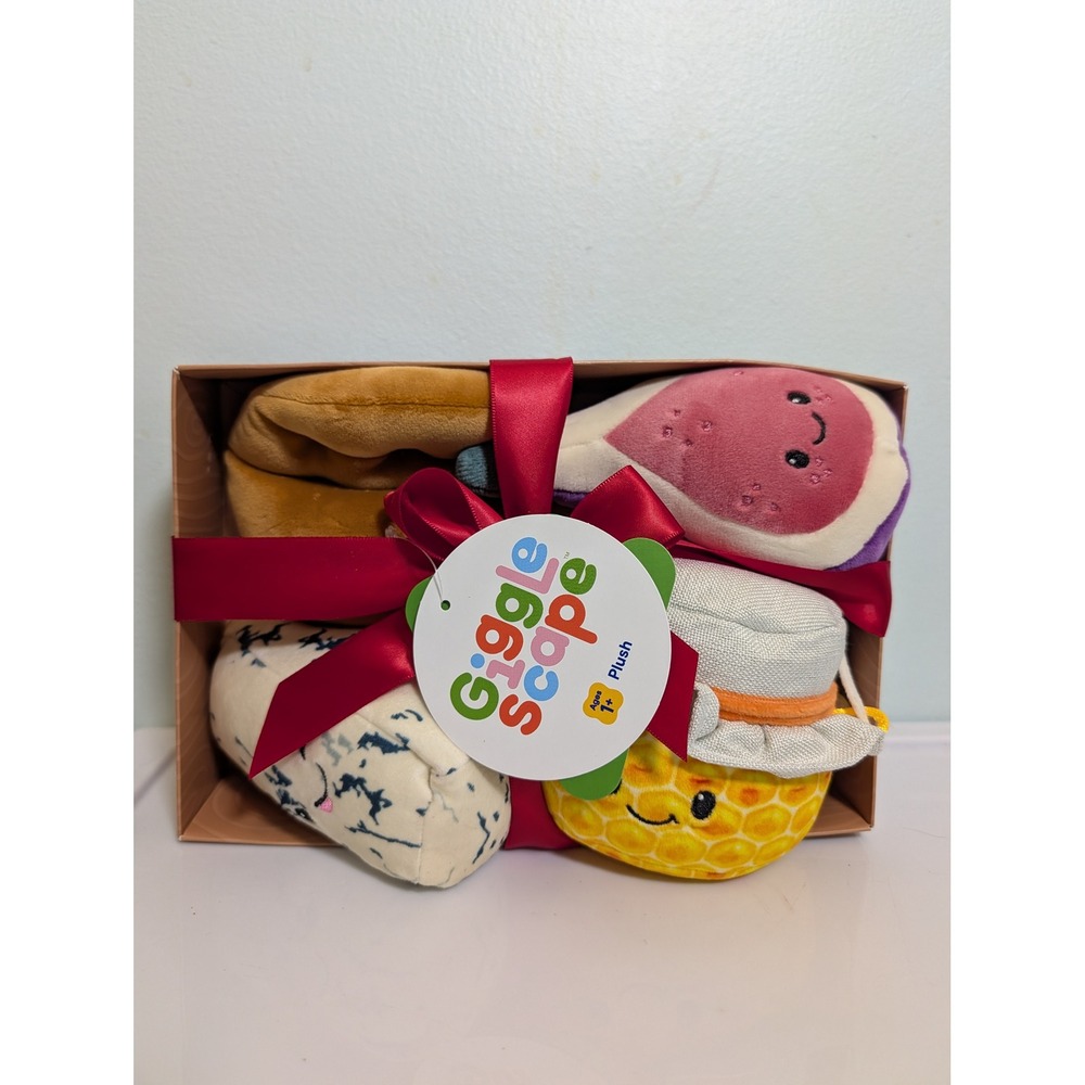 Gigglescape Charcuterie Box Set Plush Fig Blue‎ Cheese Honey Cracker Toy NWT - Picture 3 of 4